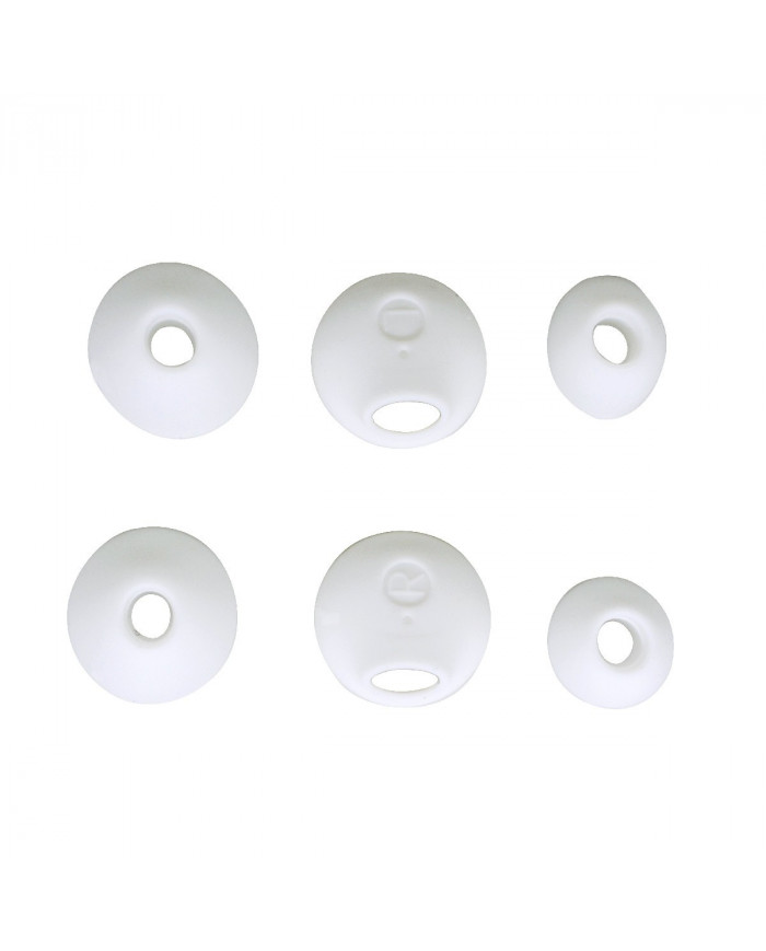 Ανταλλακτικά Earbuds Ancus για Bluetooth και Hands Free Ακουστικά Λευκό 6 τμχ.