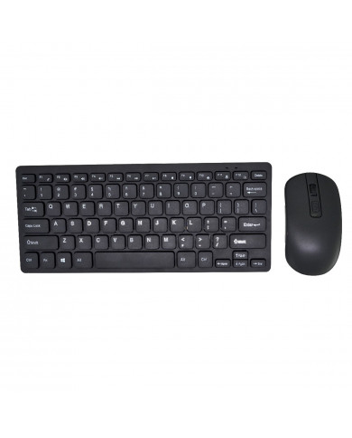 Πληκτρολόγιο Wireless Keywin GKW910 με Ασύρματο Ποντίκι Μαύρο