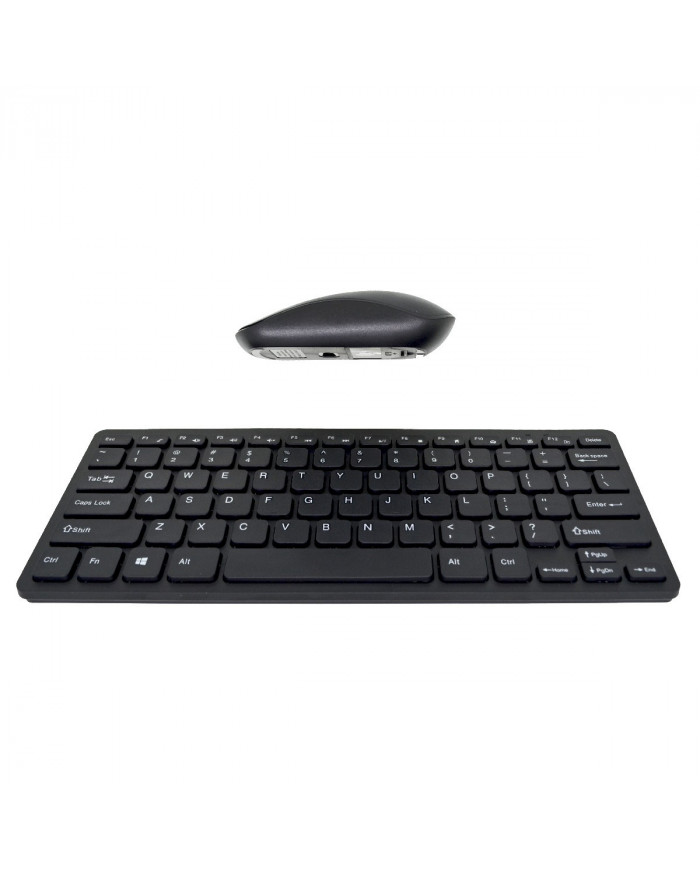 Πληκτρολόγιο Wireless Keywin GKW910 με Ασύρματο Ποντίκι Μαύρο