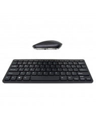 Πληκτρολόγιο Wireless Keywin GKW910 με Ασύρματο Ποντίκι Μαύρο