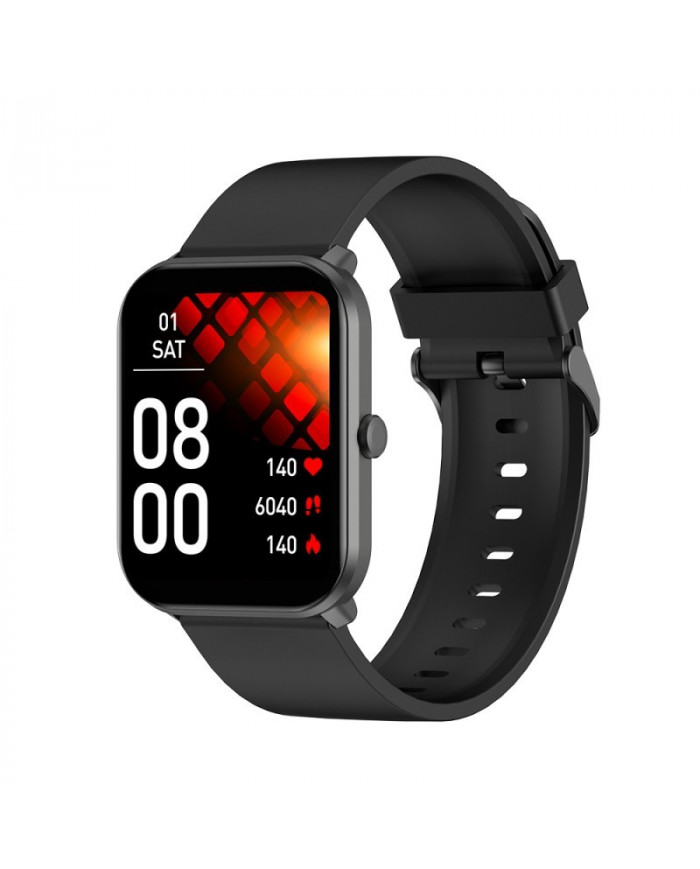 Maxcom Smartwatch Fit FW36 Aurum SE 220mAh Μαύρο Silicon Band