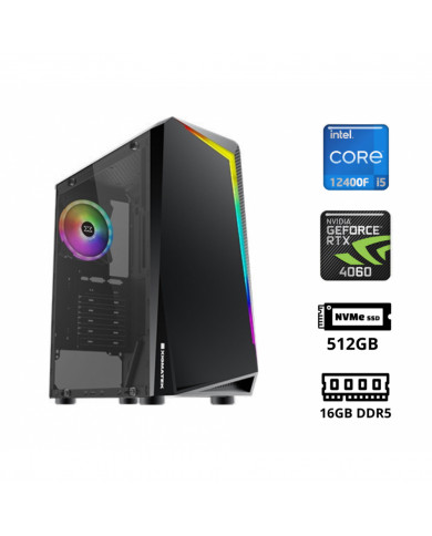 LP HADES (INTEL I5-12400F / RTX 4060 8GB / 16GB DDR5 4800 / 512GB NVME / WIN11 Gaming PC Build