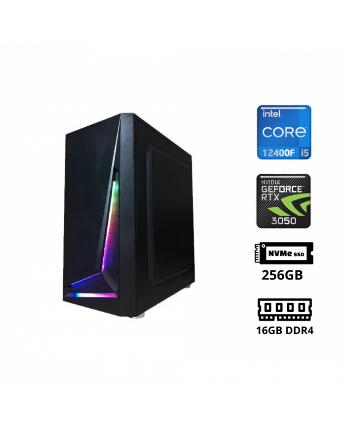 LP IFRIT (INTEL I5-12400F / RTX 3050 6GB / 16GB DDR4 3200 / 256GB NVME / WIN11 Gaming PC Build