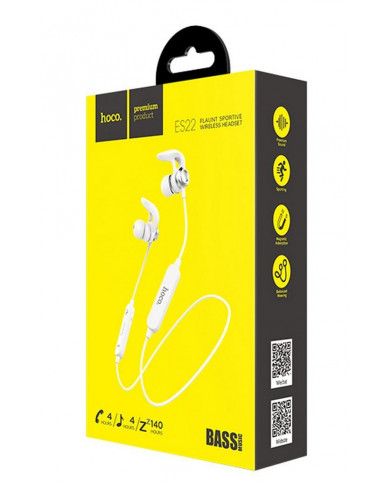 Wireless Hands Free Hoco ES22 Flaunt Sportive Earphones Ασημί Wireless Hands Free Hoco ES22 Flaunt Sportive Earphones Ασημί