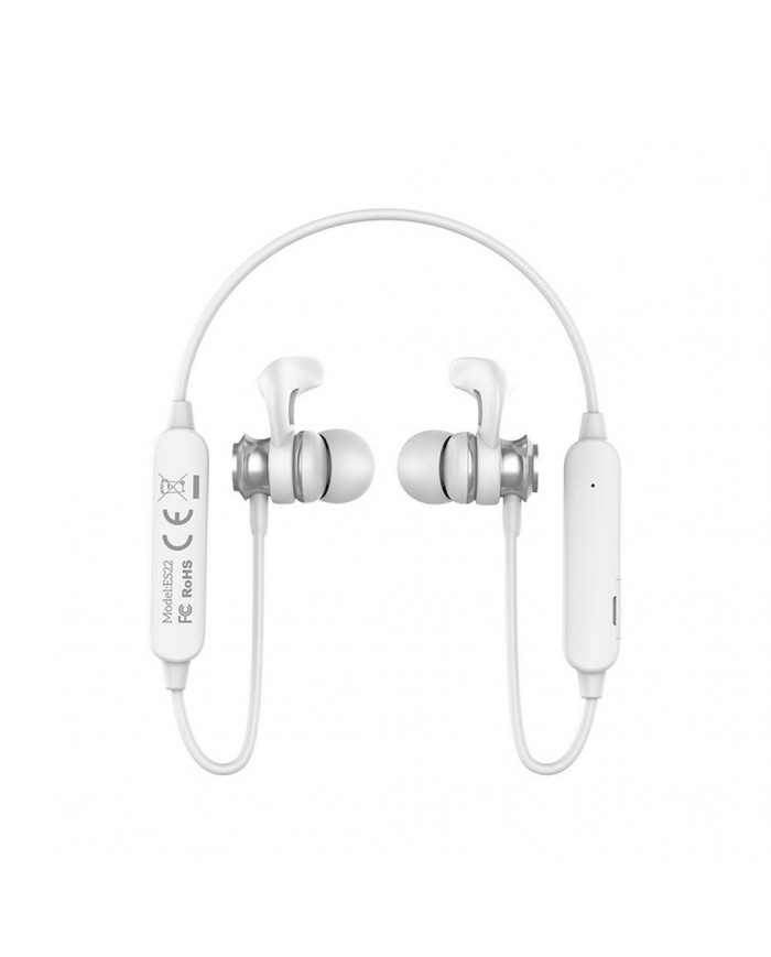 Wireless Hands Free Hoco ES22 Flaunt Sportive Earphones Ασημί