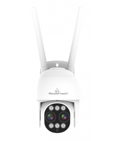 POWERTECH smart κάμερα PT-1163, 4MP, Wi-Fi, PTZ, SD, 8x zoom, IP65
