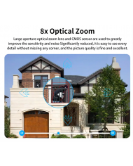 POWERTECH smart κάμερα PT-1163, 4MP, Wi-Fi, PTZ, SD, 8x zoom, IP65