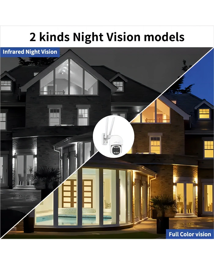 POWERTECH smart κάμερα PT-1163, 4MP, Wi-Fi, PTZ, SD, 8x zoom, IP65