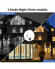 POWERTECH smart κάμερα PT-1163, 4MP, Wi-Fi, PTZ, SD, 8x zoom, IP65