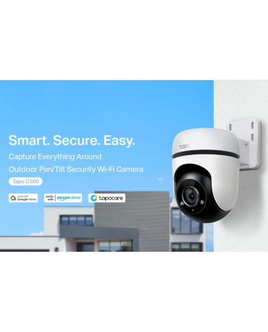 TP-LINK smart κάμερα Tapo C500, 1080p, PTZ, Wi-Fi, IP65, Ver. 1.0