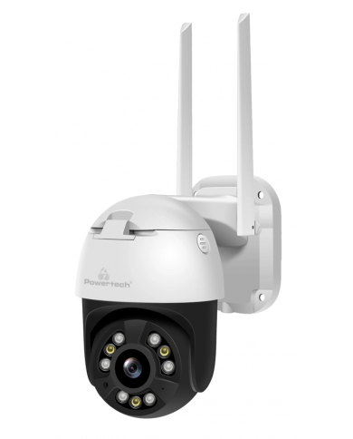 POWERTECH smart κάμερα PT-1086, 4MP, 4x digital zoom, Wi-Fi, PTZ, IP65