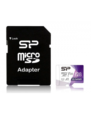 SILICON POWER κάρτα μνήμης Superior Pro microSDXC UHS-I, 128GB, Class 30 SILICON POWER κάρτα μνήμης Superior Pro microSDXC UHS-I, 128GB, Class 30