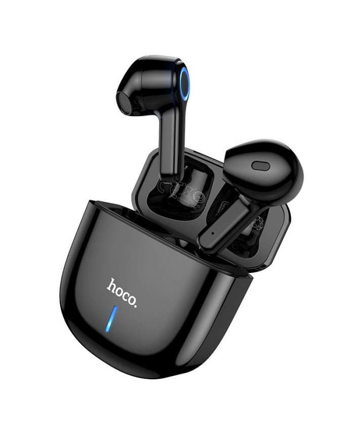 Wireless Hands Free Hoco ES45 Harmony sound TWS V5.0 με Πλήκτρο Αφής και Εναλλαγή Βασικού-Δευτερεύοντος Ακουστικού, Μαύρο