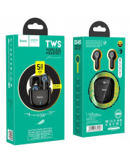Wireless Hands Free Hoco ES45 Harmony sound TWS V5.0 με Πλήκτρο Αφής και Εναλλαγή Βασικού-Δευτερεύοντος Ακουστικού, Μαύρο