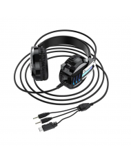 Ακουστικά Stereo Borofone BO100 Fun Μαύρα με Μικρόφωνο και 3 Κονέκτορες Σύνδεσης Διαθέσ