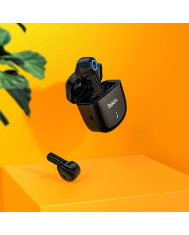 Wireless Hands Free Hoco ES45 Harmony sound TWS V5.0 με Πλήκτρο Αφής και Εναλλαγή Βασικού-Δευτερεύοντος Ακουστικού, Μαύρο