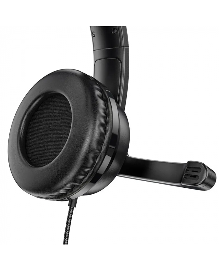 Ακουστικά Stereo Gaming Hoco W103 Magic Tour με 3.5mm Κονέκτορα και Μικρόφωνο με Διακόπτη Ενεργοποίησης Μαύρα