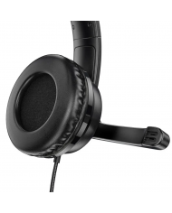 Ακουστικά Stereo Gaming Hoco W103 Magic Tour με 3.5mm Κονέκτορα και Μικρόφωνο με Διακόπτη Ενεργοποίησης Μαύρα