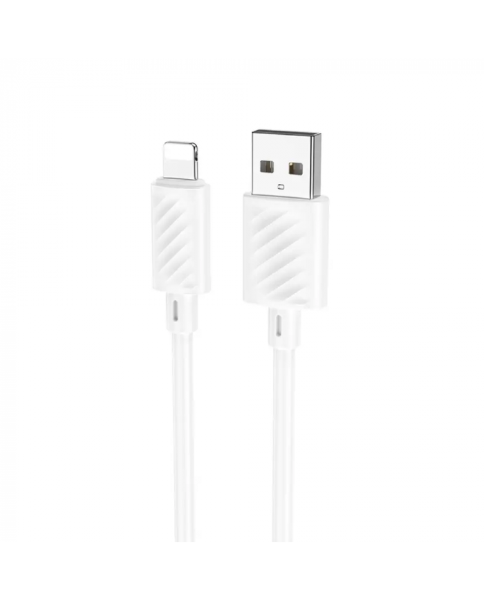 Καλώδιο σύνδεσης Hoco X88 USB σε Lightning 2.4A για Γρήγορη Φόρτιση και Μεταφορά Δεδομένων 1m Λευκό