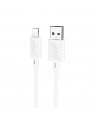 Καλώδιο σύνδεσης Hoco X88 USB σε Lightning 2.4A για Γρήγορη Φόρτιση και Μεταφορά Δεδομένων 1m Λευκό