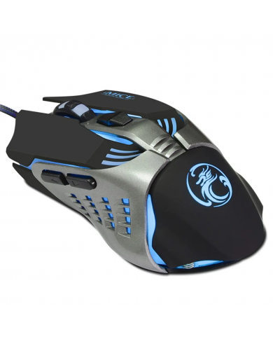 Ενσύρματο Ποντίκι iMICE V5 Gaming 7D με 7 Πλήκτρα, 3200 DPI, Multimedia και LED Φωτισμό. Μαύρο