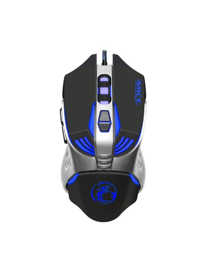 Ενσύρματο Ποντίκι iMICE V5 Gaming 7D με 7 Πλήκτρα, 3200 DPI, Multimedia και LED Φωτισμό. Μαύρο