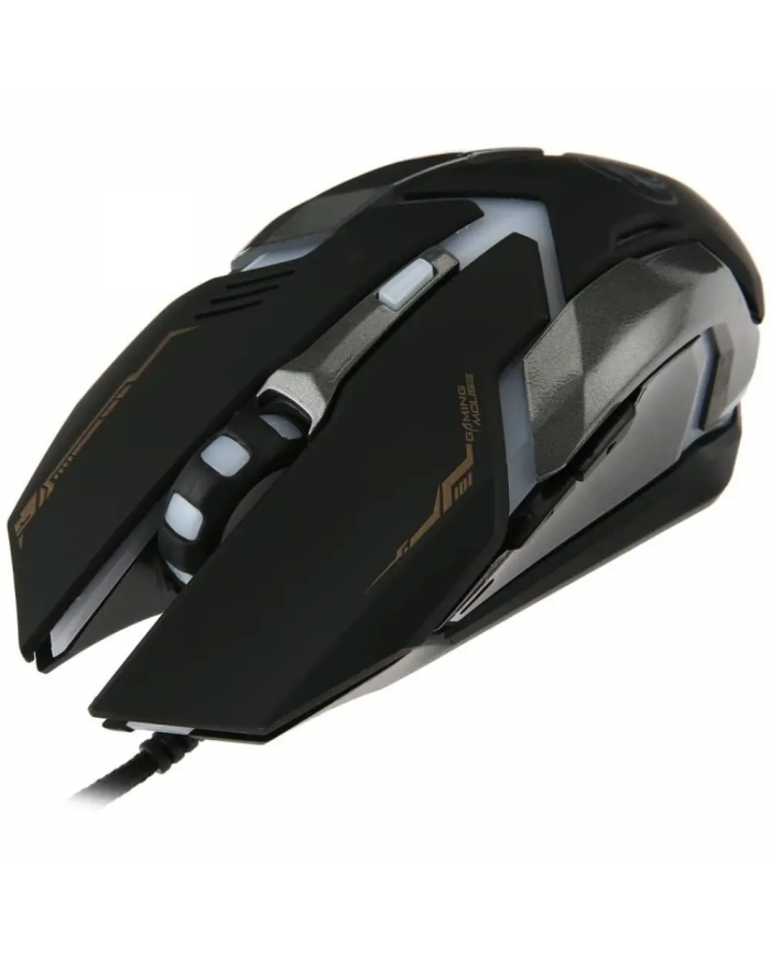 Ενσύρματο Ποντίκι iMICE V6 Gaming 6D με 6 Πλήκτρα, 3200 DPI, Multimedia και LED Φωτισμό. Μαύρο-Γκρι