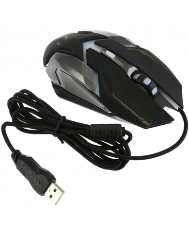 Ενσύρματο Ποντίκι iMICE V6 Gaming 6D με 6 Πλήκτρα, 3200 DPI, Multimedia και LED Φωτισμό. Μαύρο-Γκρι