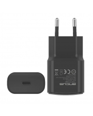 Φορτιστής Ταξιδίου Switching Ancus Supreme Series C70 Fast Charge με USB-C Έξοδο QC 3.0 PD 20W 5V/3A Μαύρο