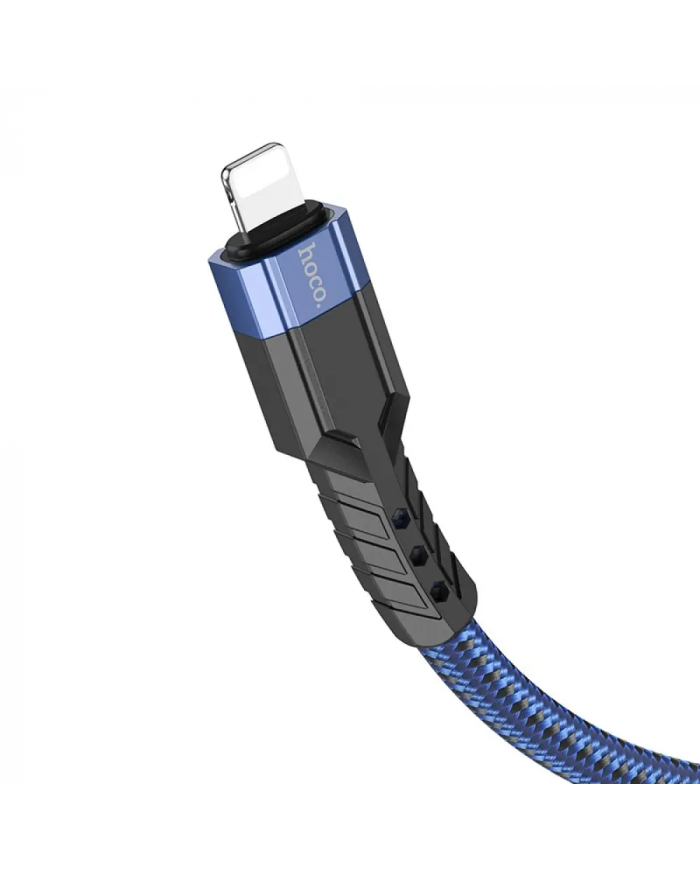 Καλώδιο Σύνδεσης Hoco U110 USB-C σε Lightning Braided PD20W 3A Μπλε 1.2m Υψηλής Αντοχής