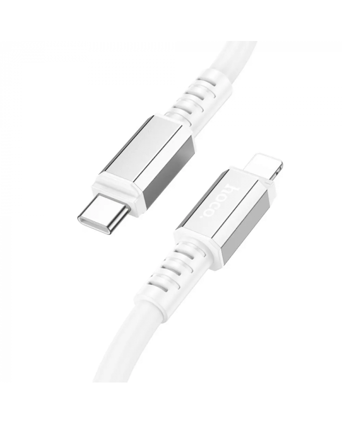 Καλώδιο Σύνδεσης Hoco X85 Strength USB-C σε Lightning PD20W Λευκό 1m Υψηλής Αντοχής