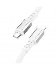 Καλώδιο Σύνδεσης Hoco U110 USB-C σε Lightning Braided PD20W 3A Μπλε 1.2m Υψηλής Αντοχής