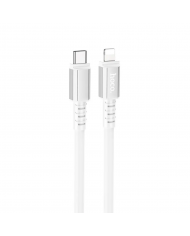 Καλώδιο Σύνδεσης Hoco X85 Strength USB-C σε Lightning PD20W Λευκό 1m Υψηλής Αντοχής
