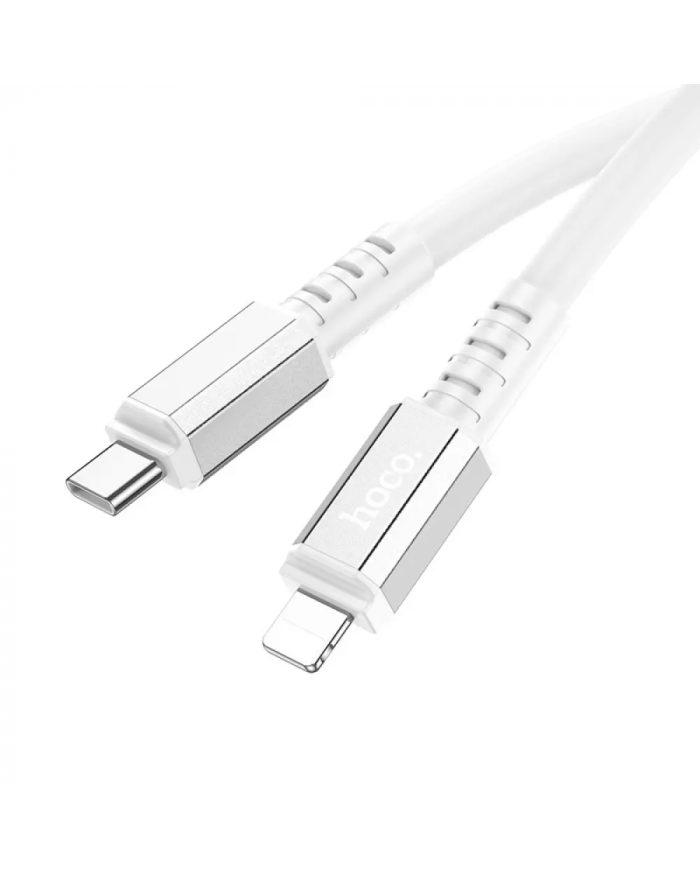 Καλώδιο Σύνδεσης Hoco X85 Strength USB-C σε Lightning PD20W Λευκό 1m Υψηλής Αντοχής