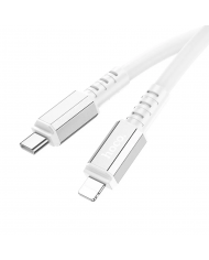 Καλώδιο Σύνδεσης Hoco X85 Strength USB-C σε Lightning PD20W Λευκό 1m Υψηλής Αντοχής