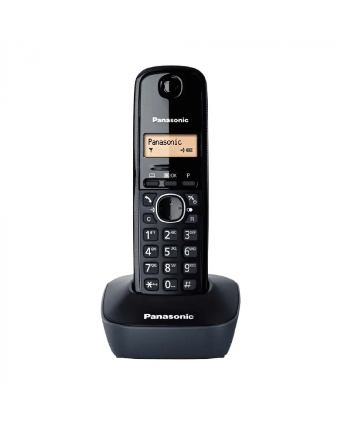 Ασύρματο Ψηφιακό Τηλέφωνο Panasonic KX-TG1611GRG Μαύρο-Ασημί