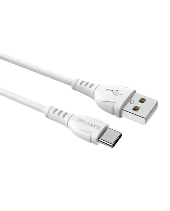 Καλώδιο σύνδεσης Borofone BX51 Triumph USB σε USB-C 2.4A 1μ Λεύκο
