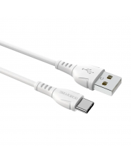 Καλώδιο σύνδεσης Borofone BX51 Triumph USB σε USB-C 2.4A 1μ Λεύκο