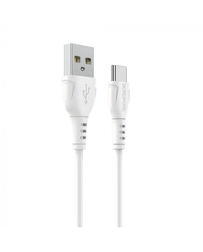 Καλώδιο σύνδεσης Borofone BX51 Triumph USB σε USB-C 2.4A 1μ Λεύκο