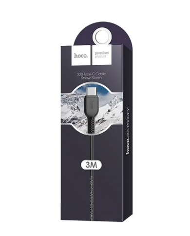 Καλώδιο σύνδεσης Hoco X20 Flash USB σε USB-C 2.0A Μαύρο 3m Καλώδιο σύνδεσης Hoco X20 Flash USB σε USB-C 2.0A Μαύρο 3m