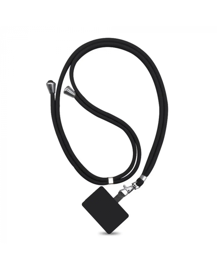 Universal Λουράκι Λαιμού για Θήκη Κινητού Μαύρο