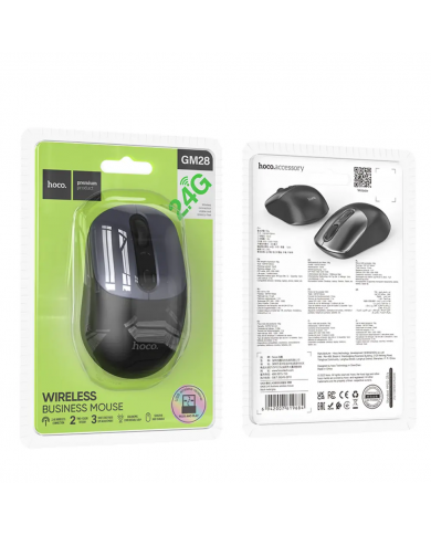 Ασύρματο Ποντίκι Hoco GM28 1600dpi 2.4GHz 3 Πλήκτρων Μαύρο