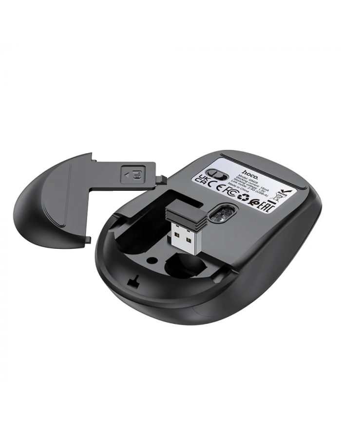 Ασύρματο Ποντίκι Hoco GM28 1600dpi 2.4GHz 3 Πλήκτρων Μαύρο