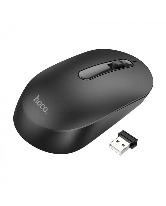 Wireless Ποντίκι Hoco GM14 Platinum Business Wireless Mouse με 3 Πλήκτρα DPI 1200 Μαύρο