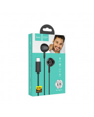 Hands Free Hoco L13 Grandee Earphones Stereo USB-C Μαύρα με Μικρόφωνο και Πλήκτρο Λειτουργίας 1,2μ