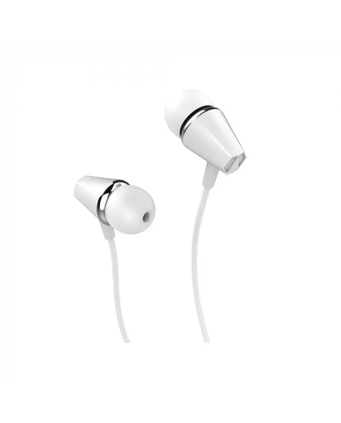 Hands Free Hoco M34 Earphones Stereo 3.5mm Λευκό με Μικρόφωνο και Πλήκτρο Λειτουργίας