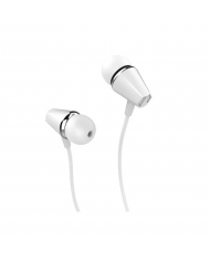 Hands Free Hoco M34 Earphones Stereo 3.5mm Λευκό με Μικρόφωνο και Πλήκτρο Λειτουργίας