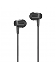 Hands Free Hoco M34 Earphones Stereo 3.5mm Μαύρο με Μικρόφωνο και Πλήκτρο Λειτουργίας
