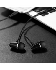 Hands Free Hoco M34 Earphones Stereo 3.5mm Μαύρο με Μικρόφωνο και Πλήκτρο Λειτουργίας