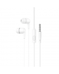 Hands Free Hoco M34 Earphones Stereo 3.5mm Μαύρο με Μικρόφωνο και Πλήκτρο Λειτουργίας